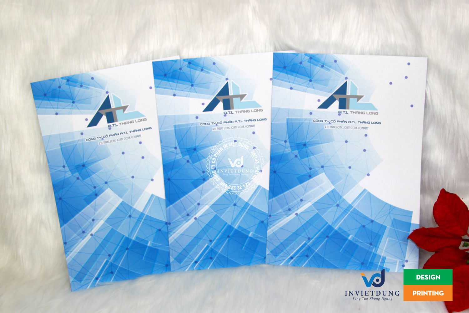 Mẫu kẹp file 2 mặt công ty