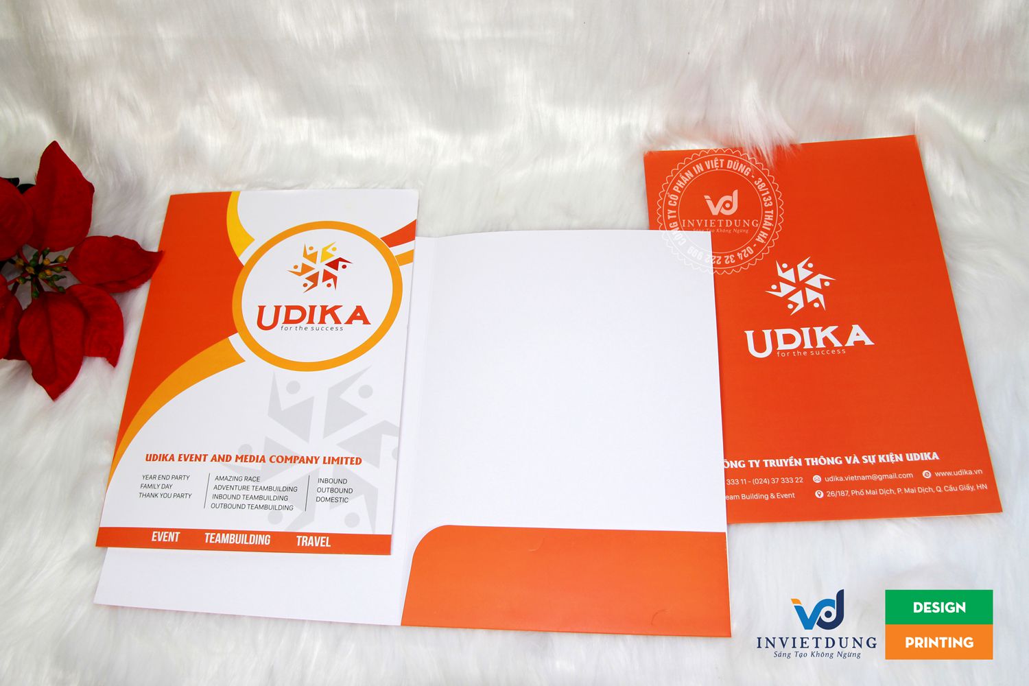 Mẫu kẹp file công ty truyền thông và sự kiện