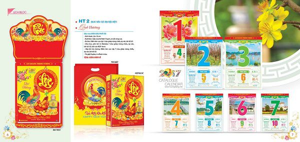 Làm lịch Tết giá rẻ