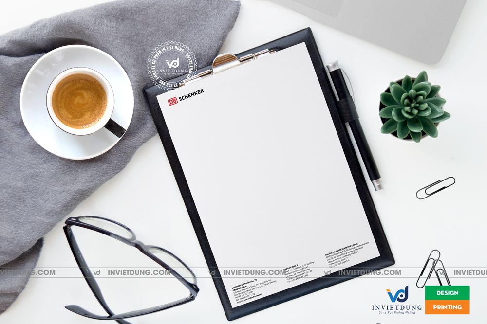 Mẫu tiêu đề thư đẹp công ty DB Schenker