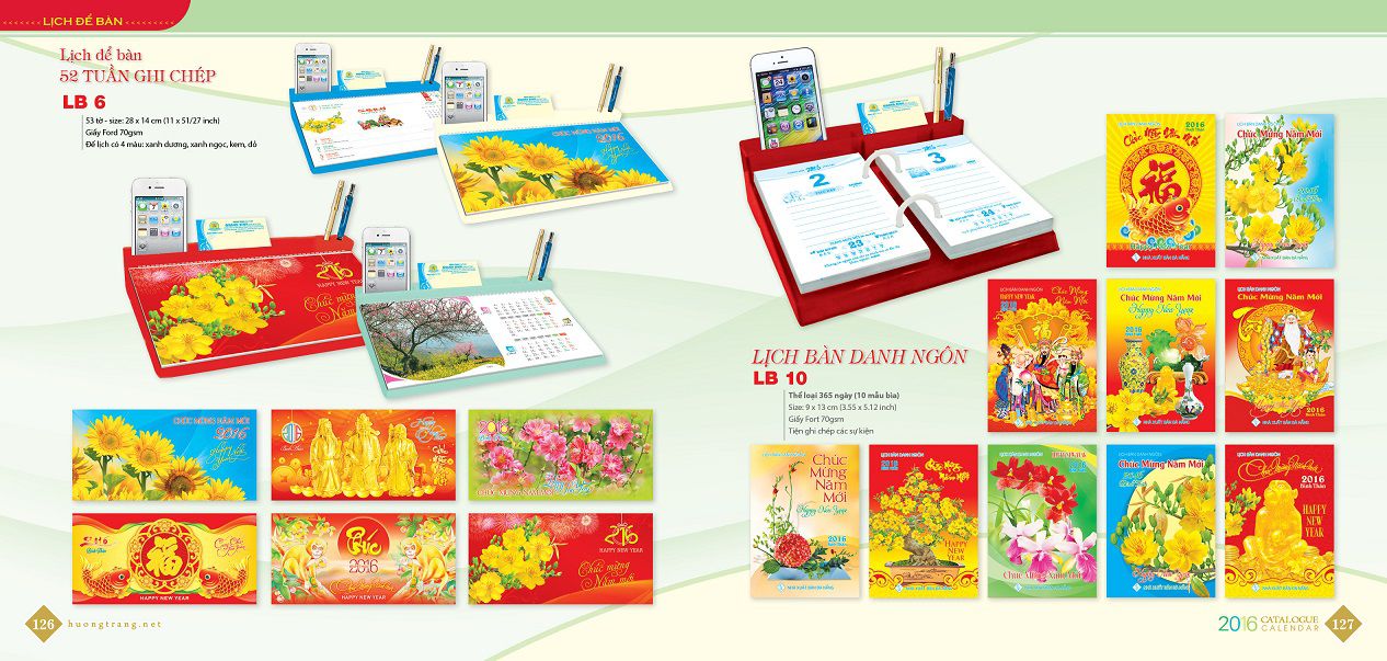 Cách chọn lịch Tết đẹp, phù hợp với doanh nghiệp, công ty