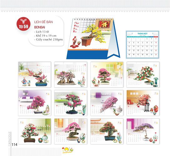 In lịch Tết tại Cầu Giấy