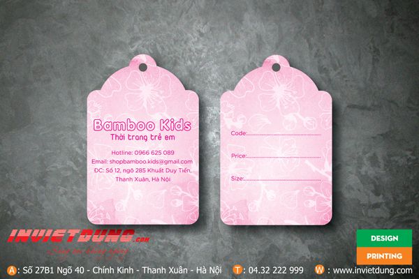 Nhãn mác quần áo ấn tượng hình chuông