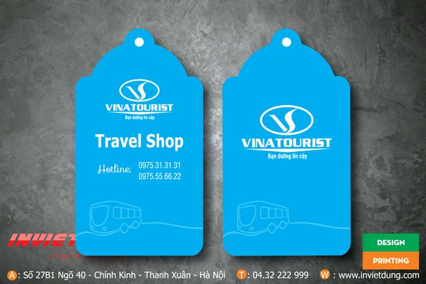 Kích thước tag quần áo hình chuông đẹp