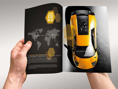 Mẫu Brochure oto đẹp