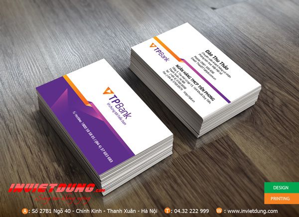 Mẫu card visit ngân hàng TP Bank - Ngân hàng Tiên Phong Mẫu card visit ngân hàng TP Bank - Ngân hàng Tiên Phong