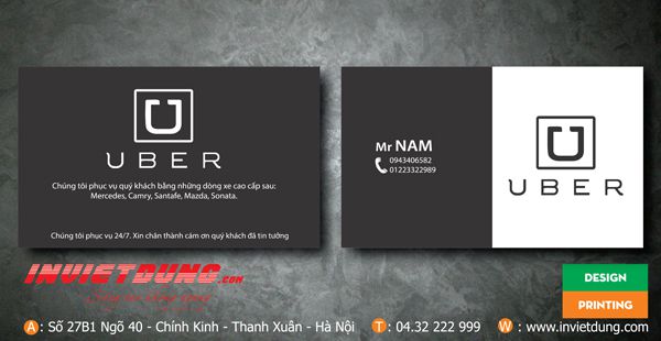 30 Mẫu card visit taxi đẹp. In card visit taxi giá rẻ tại Hà Nội.