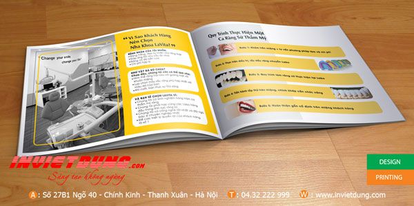 Mẫu catalogue cho nha khoa chuyên nghiệp