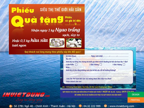 Mẫu tờ rơi hải sản - In tờ rơi nhà hàng hải sản