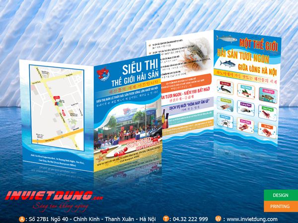 Mẫu tờ rơi hải sản - In tờ rơi nhà hàng hải sản