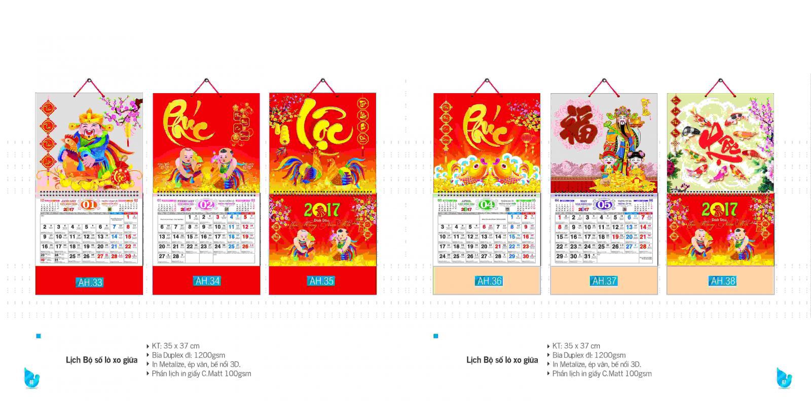 In lịch Tết 2023 giá rẻ tại Hà Nội