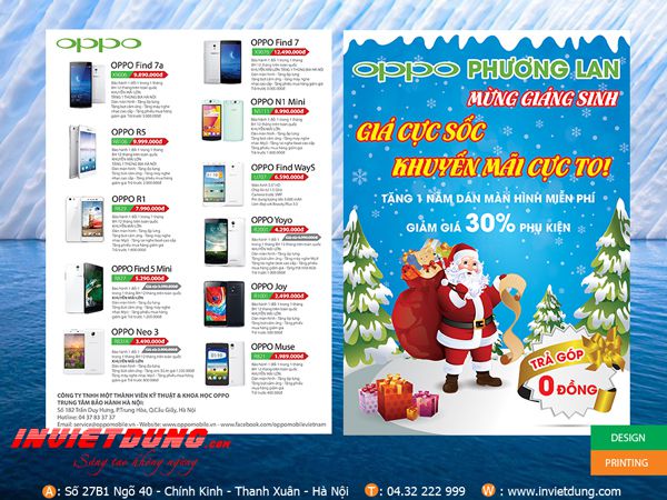 Mẫu thiết kế tờ rơi điện thoại oppo Mẫu thiết kế tờ rơi điện thoại oppo