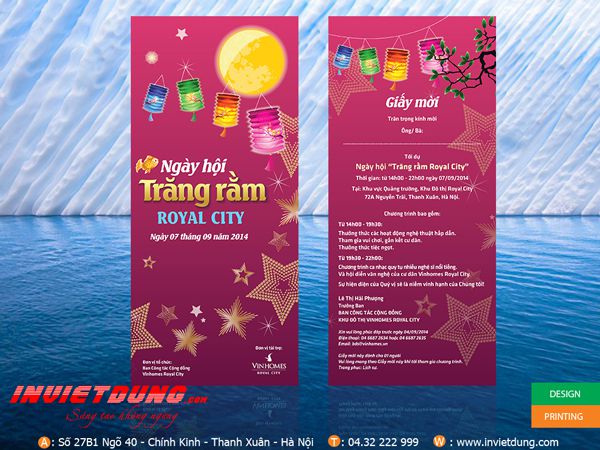 Mẫu tờ rơi 10x21 - Thư mời hội trăng rằm tập đoàn Vincom Mẫu tờ rơi 10x21 - Thư mời hội trăng rằm tập đoàn Vincom