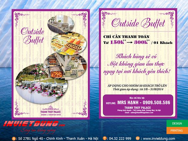 Mẫu tờ rơi a5 - Buffet ẩm thực Mẫu tờ rơi a5 - Buffet ẩm thực