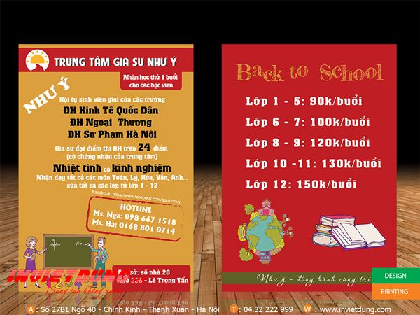 Tờ rơi gia sư như ý