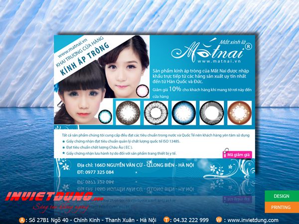 Mẫu tờ rơi đẹp kính áp tròng Mẫu tờ rơi đẹp kính áp tròng