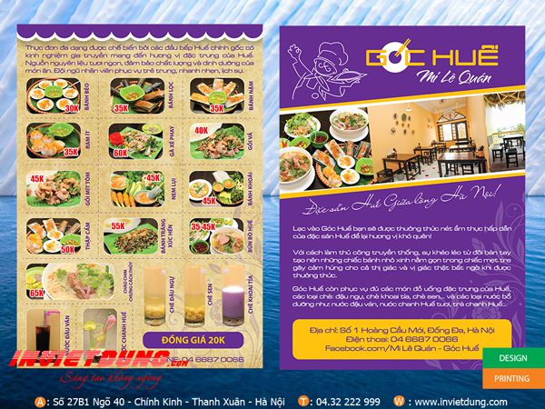 thiết kế tờ rơi nhà hàng quán ăn thiết kế tờ rơi nhà hàng quán ăn