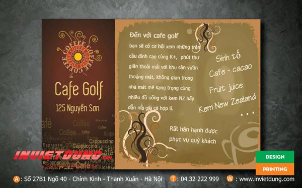mẫu tờ rơi quảng cáo cafe