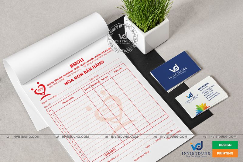 Mẫu hóa đơn bán hàng cửa hàng quần áo