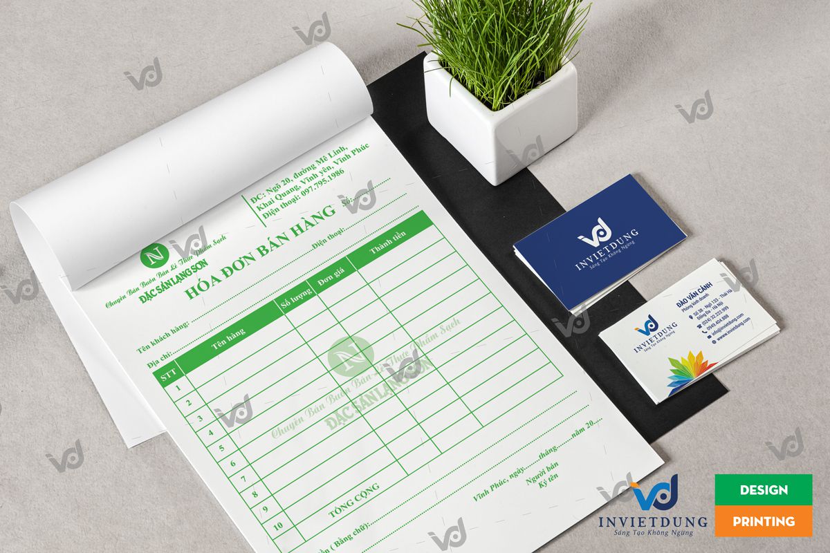 In Hóa đơn bán hàng cửa hàng đặc sản lạng sơn