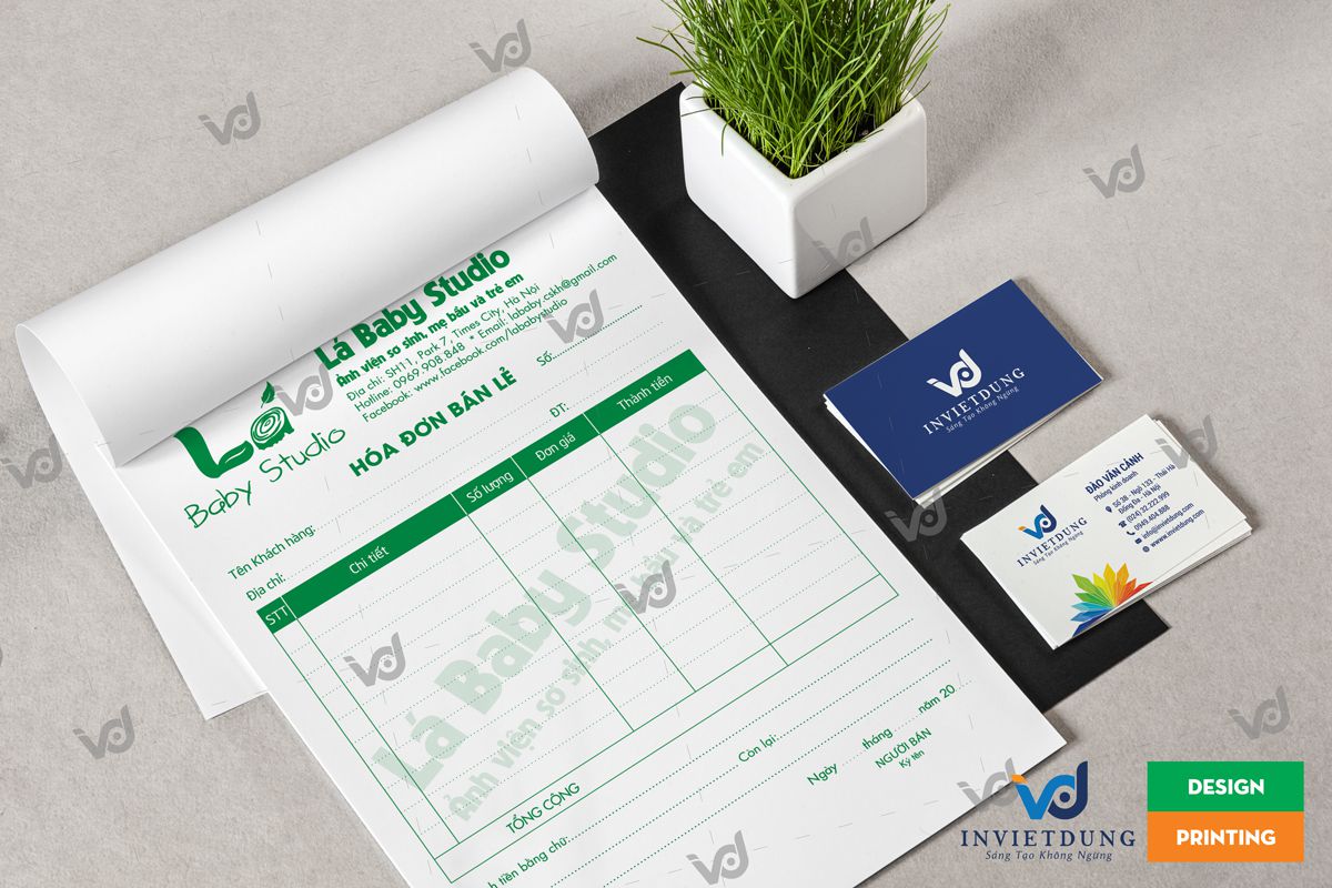 In hóa đơn bán lẻ cho ảnh viện dành cho mẹ bầu và trẻ em