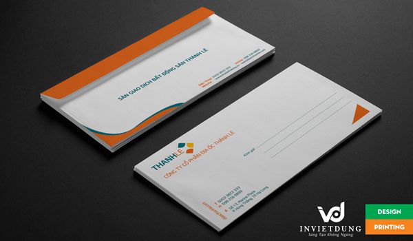 In phong bì số lượng ít giấy A6 ngành bất động sản đẹp và chuyên nghiệp