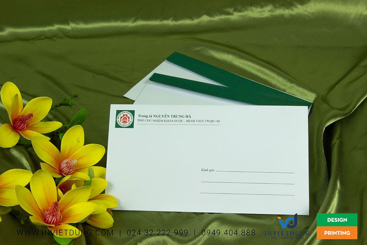 Mẫu phong bì cá nhân Phó chủ nhiệm khoa bệnh viện