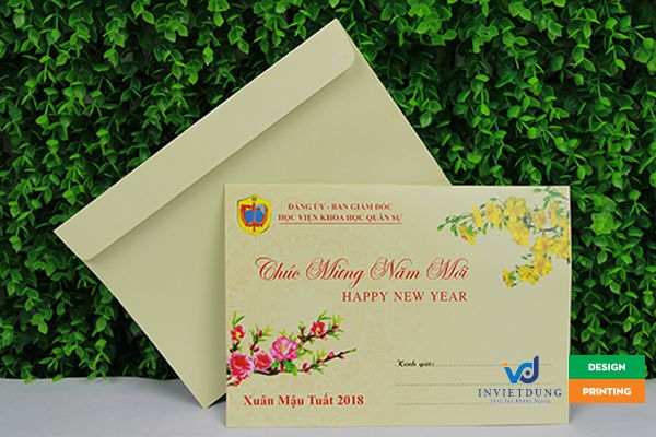 Mẫu phong bì chúc tết