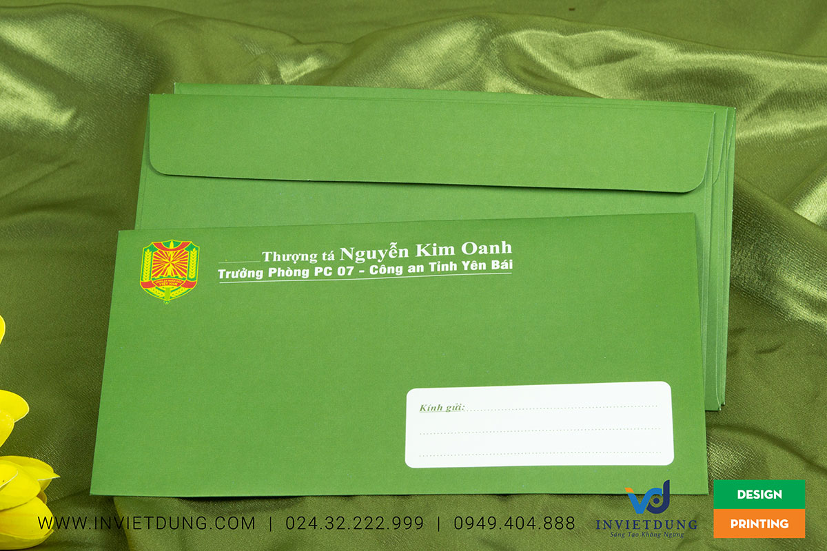 In phong bì chúc tết Trưởng phòng cơ quan