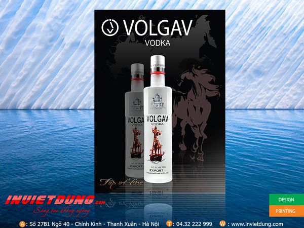 Mẫu poster đẹp In poster quảng cáo rượu vodka