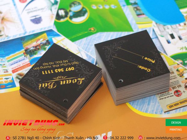 In nhãn treo quần áo đẹp