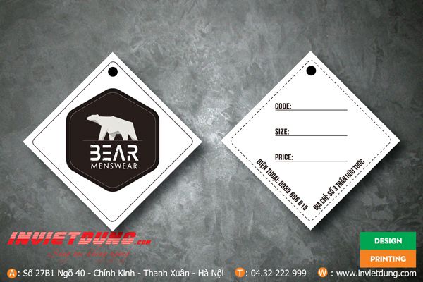 Mẫu tag quần áo thời trang Mẫu tag quần áo thời trang