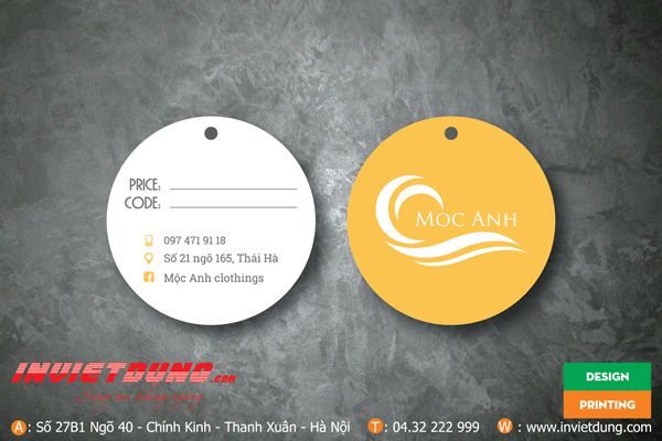 In mác quần áo số lượng ít uy tín