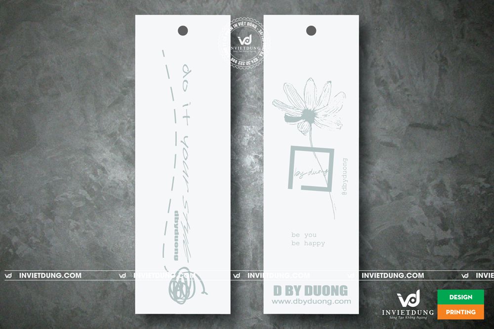 In thẻ bài quần áo D BY Dương Store
