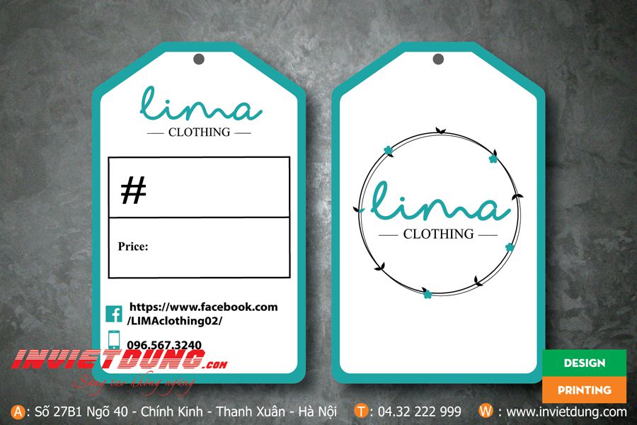 Mẫu mác quần áo hình mũi tên đẹp cửa hàng quần áo lina