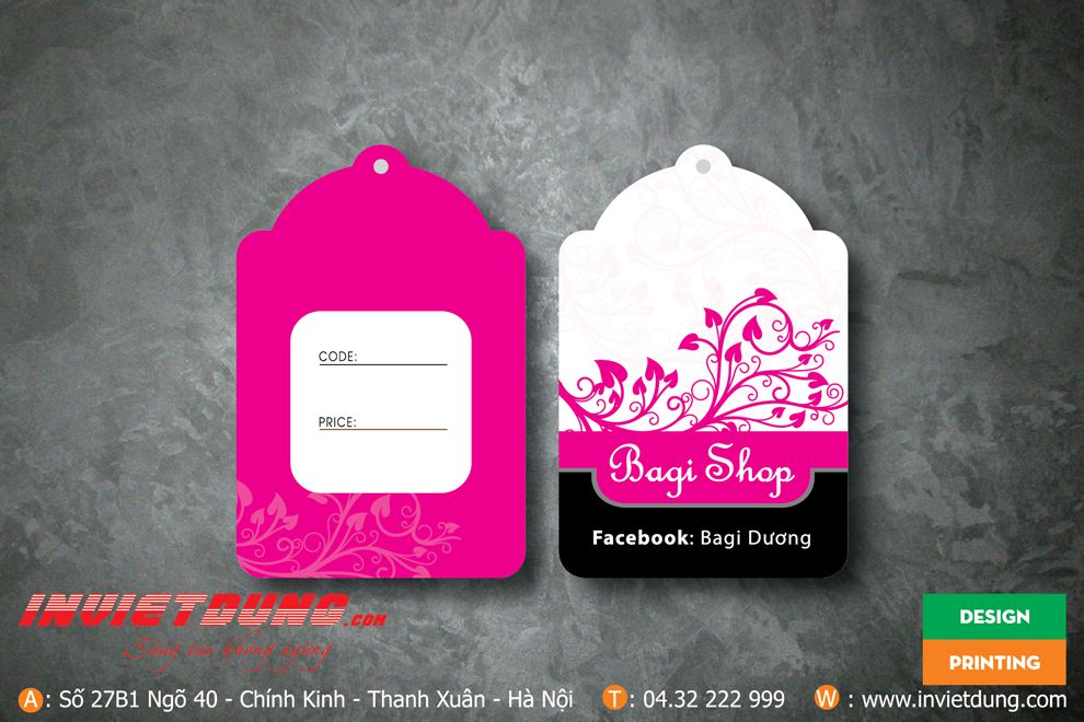 Mẫu mác quần áo Bagi shop Mẫu mác quần áo Bagi shop