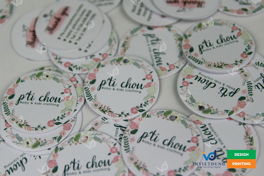 In thẻ bài, thẻ treo nhãn mác dành cho shop túi xách