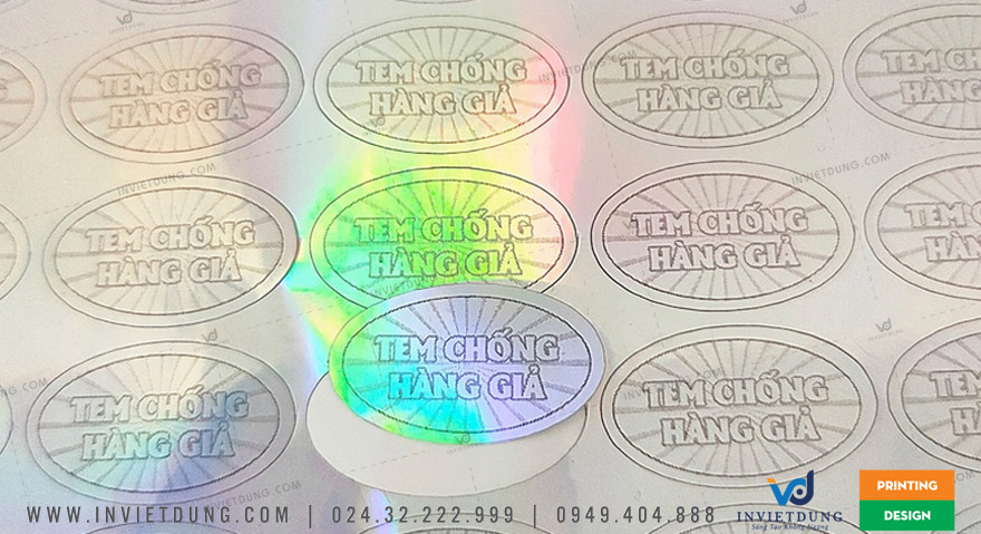Mẫu tem chống hàng giả đẹp và ấn tượng