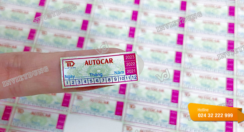 Mẫu tem vỡ bảo hành được In Việt Dũng thiết kế ấn tượng