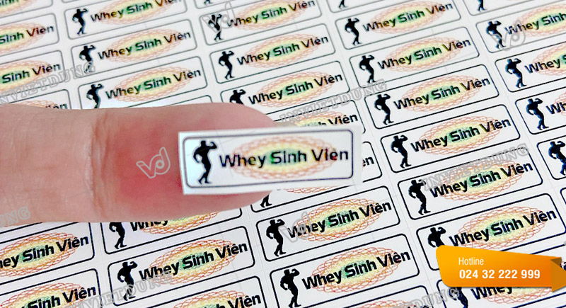 In tem vỡ cho cửa hàng Whey Sinh Vien