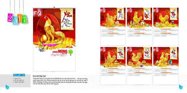 thiết kế lịch tết ba đình