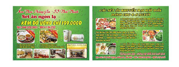 in tờ rơi ẩm thực gia hưng