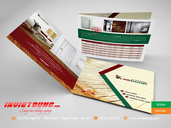 Mẫu tờ rơi cửa gỗ nhựa châu âu
