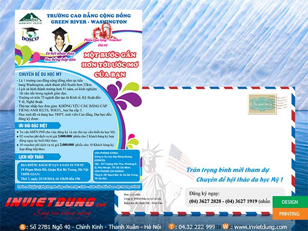 Tờ rơi du học Australia Tờ rơi du học Mỹ