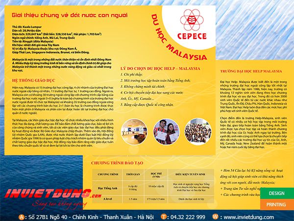Tờ rơi du học Australia Tờ rơi du học Malaysia