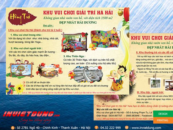 Tờ rơi nhà hàng Hồng Trà Tờ rơi nhà hàng Hồng Trà