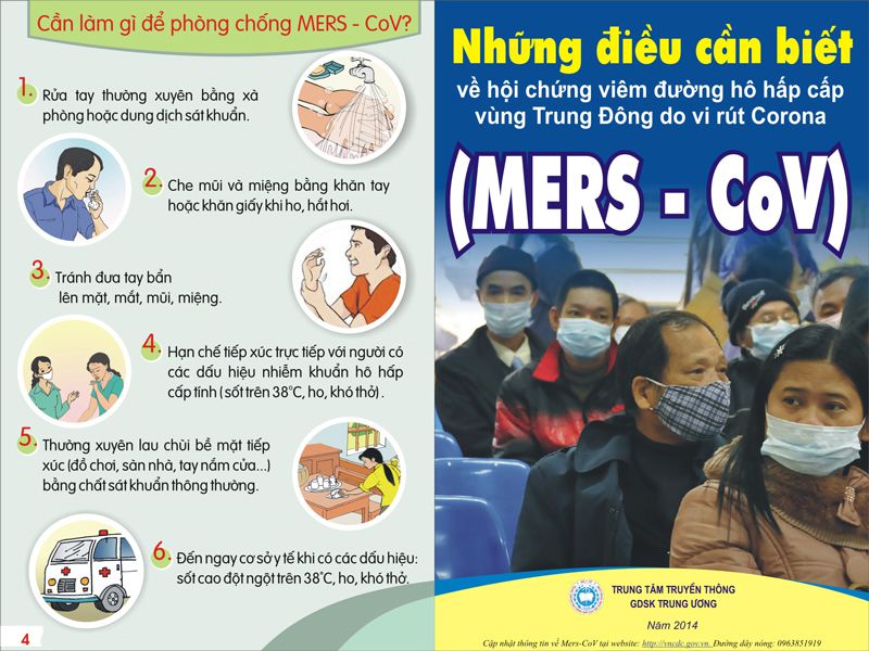 tờ rơi phòng bệnh Mers-CoV