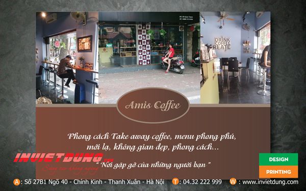 Tờ rơi quán cafe, Mẫu tờ rơi quảng cáo quán cafe đẹp