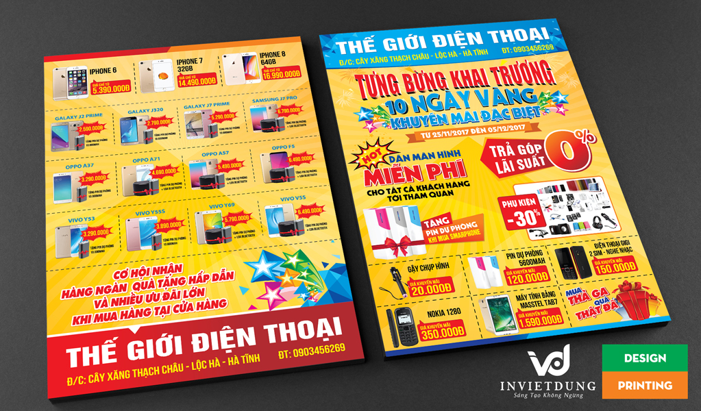 Chất liệu giấy in tờ rơi đẹp