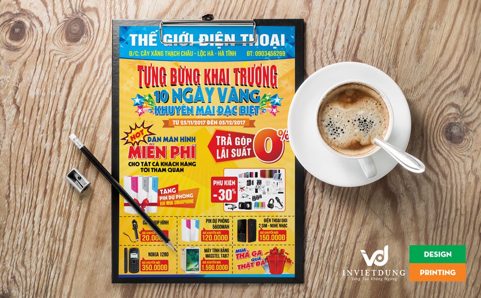 Mẫu tờ rơi đẹp và chất lượng